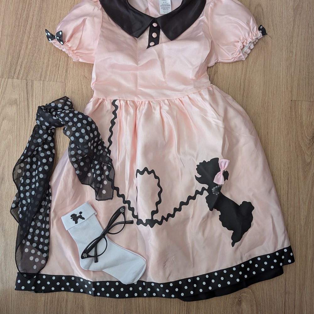 Pink Poodle Skirt Costume for Kids